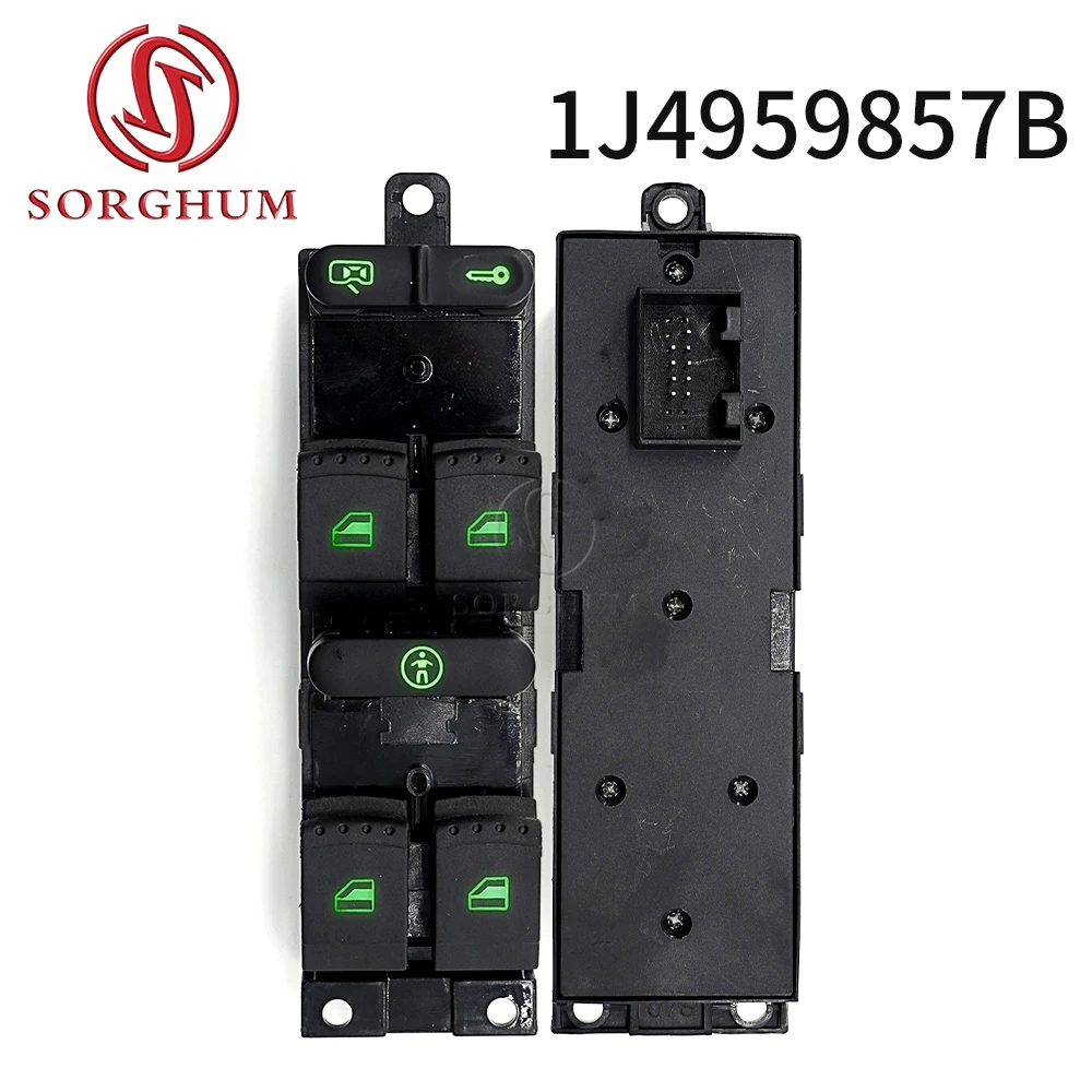 

SORGHUM 1J4959857A 1J4959857D для VW Golf MK4 Jetta 4 Bora Passat B5 Seat Leon Toledo Главный переключатель стеклоподъемника Консоль Детская кнопка