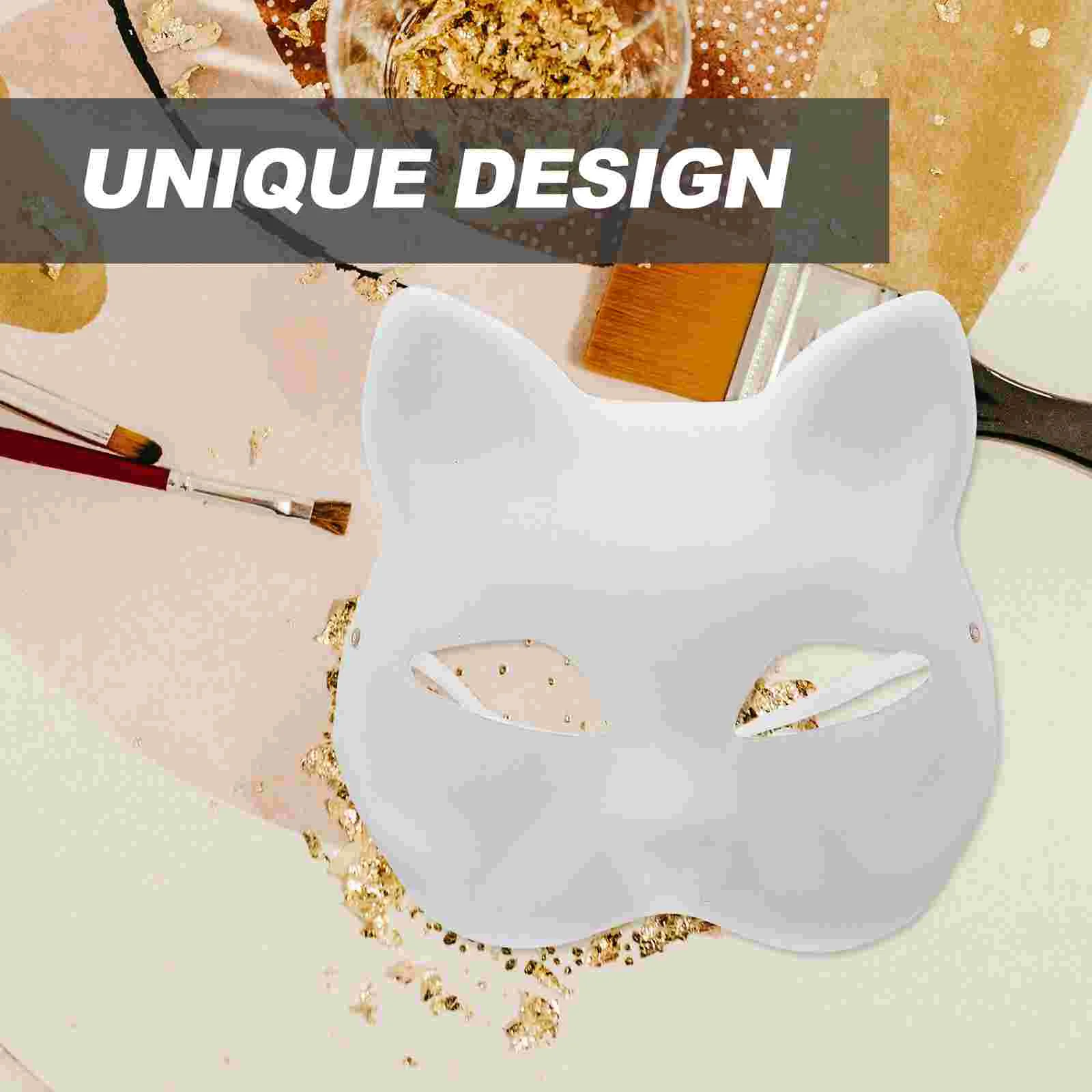 Половина лица кошачья маска Хэллоуин костюм косплей маскарад для женщин DIY