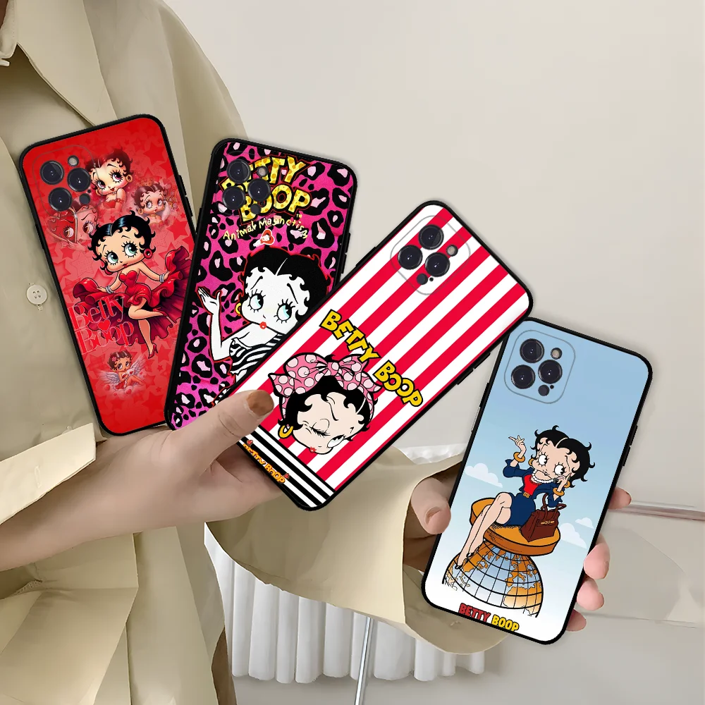 Painting B-Bettys Phone Case For IPhone 16 15 13 14 Pro Max XS XR 12 11 Mini 6 7 8 Plus Soft Clear Back Cover