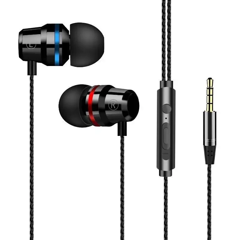 

3.5mm In Ear Earbuds Mobile Wired Headphones Sport Earphone Earpiece Headset Mic Music Earphones For Xiaomi huawei Samsung Phone