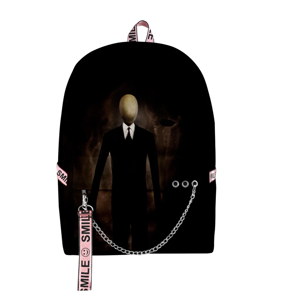 

Hip Hop Novelty School Bags Boys Girls Creepypasta 3D Print Oxford Waterproof Notebook multifunction Shoulder Backpacks