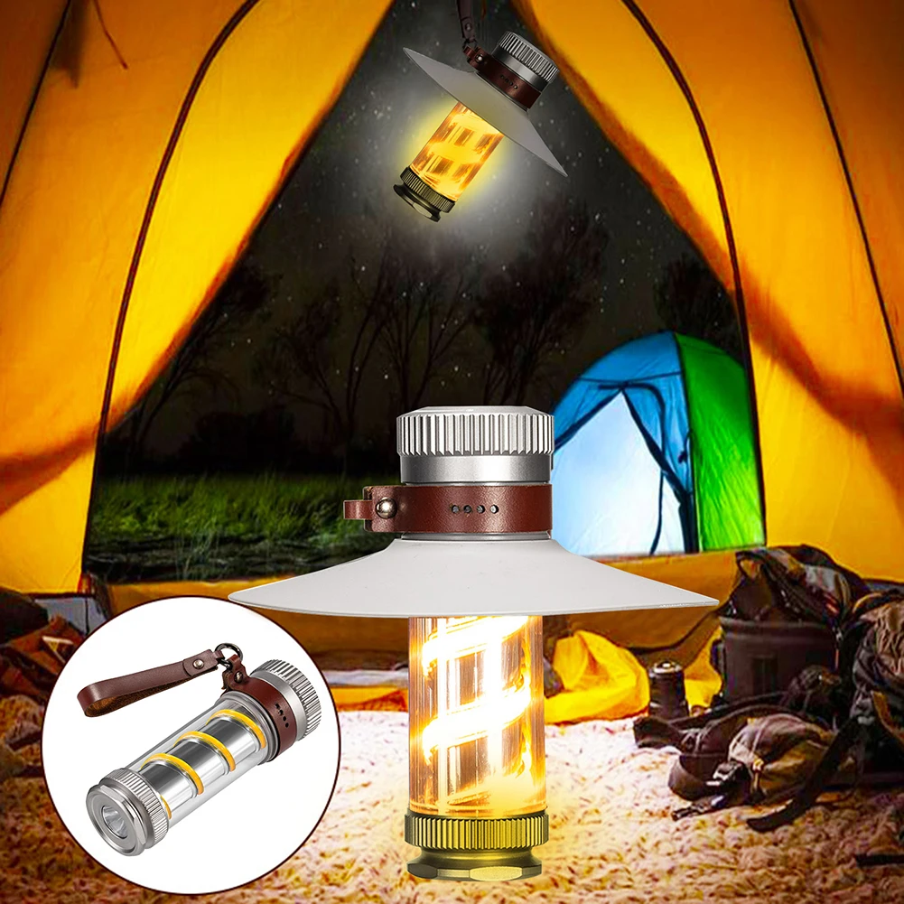 

Многофункциональная лампа COB для кемпинга, Энергоэффективная, с регулируемой яркостью, водонепроницаемая, для наружного оборудования