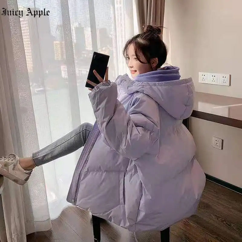 Winter Jacket Women 2022 Long Warm Solid Parkas Female Thick Coat Casual Streetwear Pocket Jacket Hooded Outwear Female Clothing