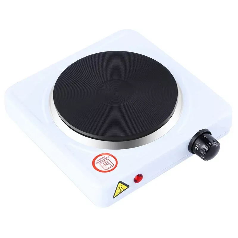 Hotplate,1000W Hotplate Stainless,5 Power Levels Mobile Stove for Travel and Camping,Overheating Protection Eu Plug