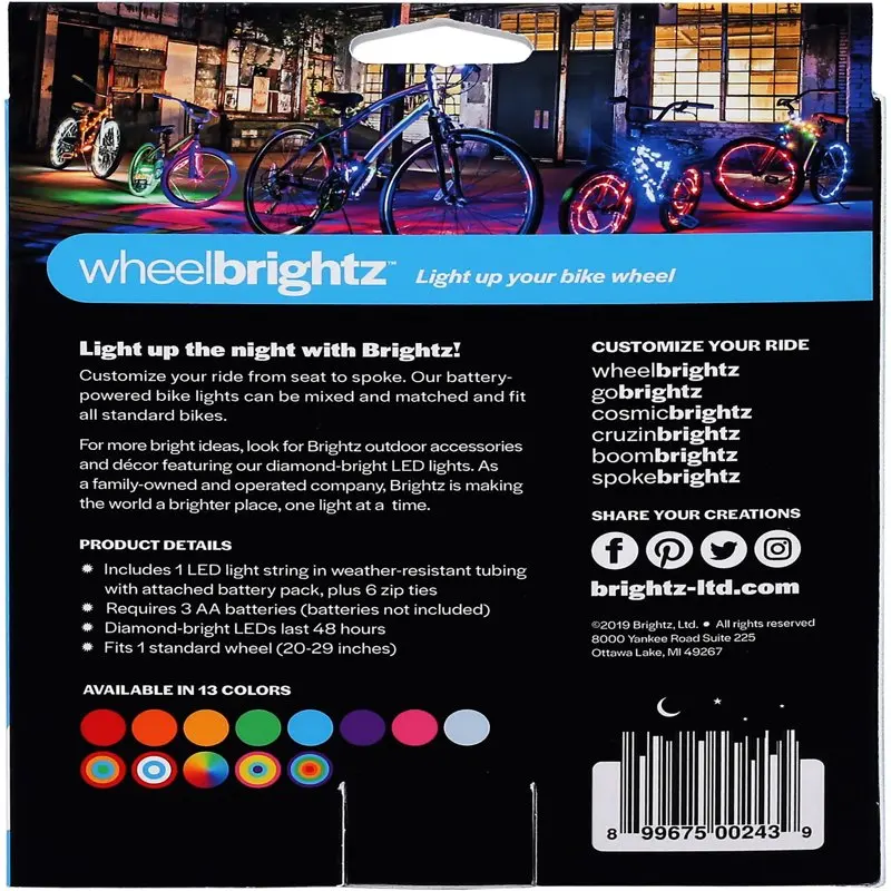 

Free shipping LED Bicycle Wheel Accessory Light, Multicolor, for 1 Wheel