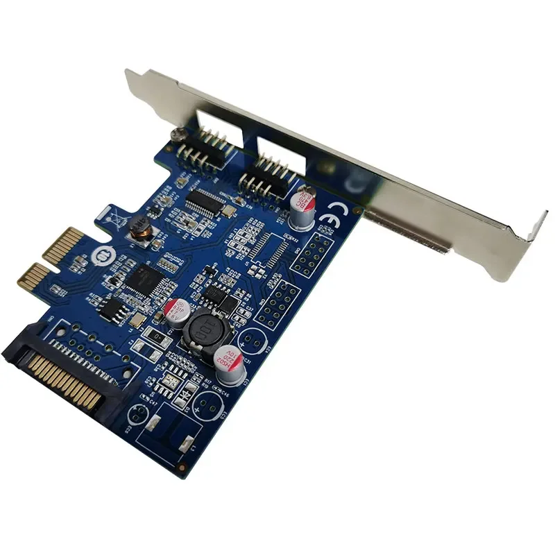 PCIe 2 порта USB Внешний 2-портовый 9-контактный USB2.0 Карта расширения Bluetooth WIFI PCI-E