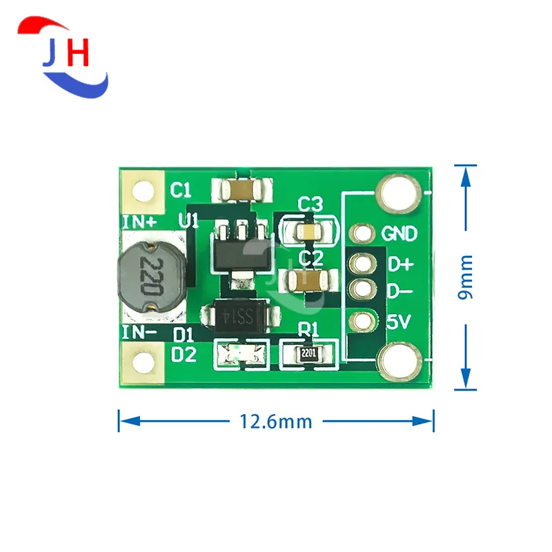 DC-DC 0.9V-5V to 5V 600MA Power Bank Charger Step Up Boost Converter Supply Voltage Module USB Output Charging Circuit Board - купить по
