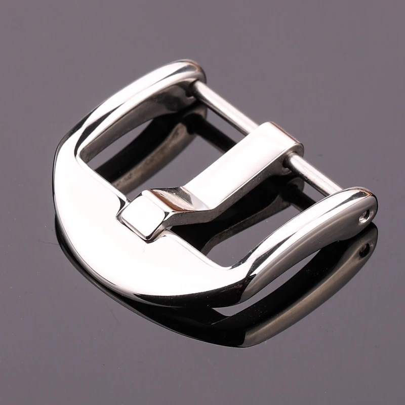 

Screw-in Watch Band Buckle 316l Stainless Steel Silver Polished Pre-v Clasp 18mm 20mm 22mm 24mm Women Men Strap Accessories