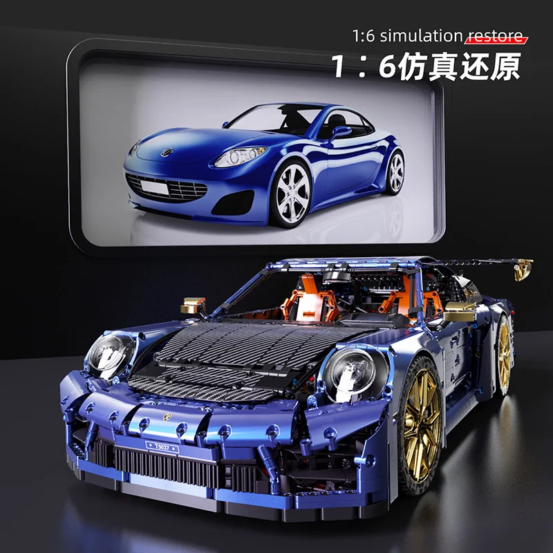 Новинка T5037 5588 шт. 1:6 техническая спортивная гоночная машина модель автомобиля с