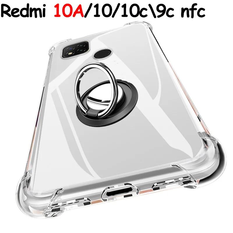 

redmi 10a 2022 ring case redimi 10a Silicone cover for xiaomi redmi10a shockproof cases redmi 10 9c 10c nfc accessories