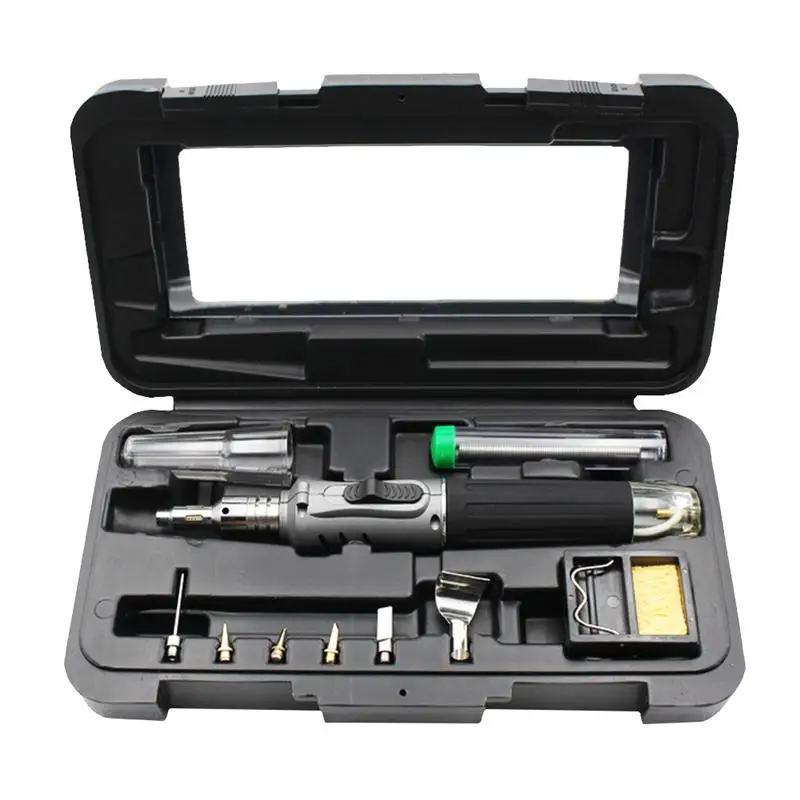 

10-in-1 Portable Soldering Iron Kit Burner Blow Torch Cordless Gas Soldering Iron Kit Welding Torch Kit Tool Welding Pen