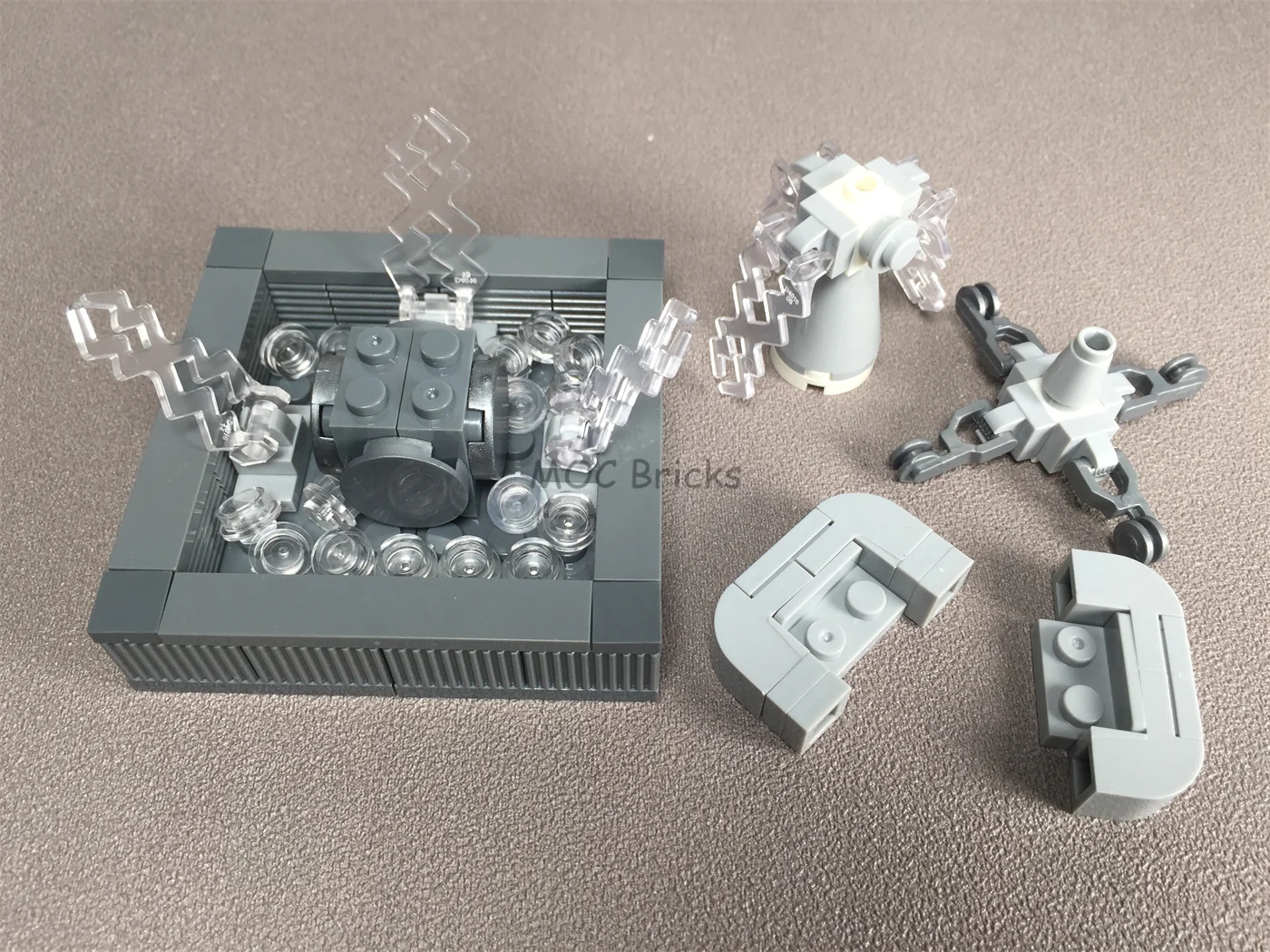 Распродажа кубики MOC сделай сам городской парк фонтан статуя воды модель