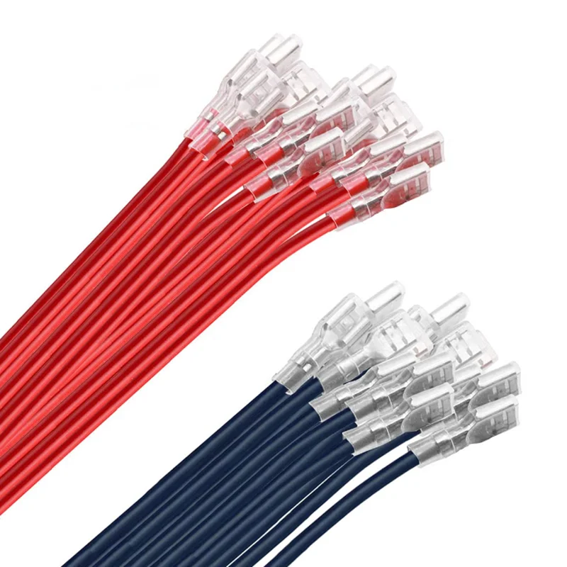 

20 шт., обжимная Клемма с изоляционными втулками для клемм 22-16AWG, 20 см