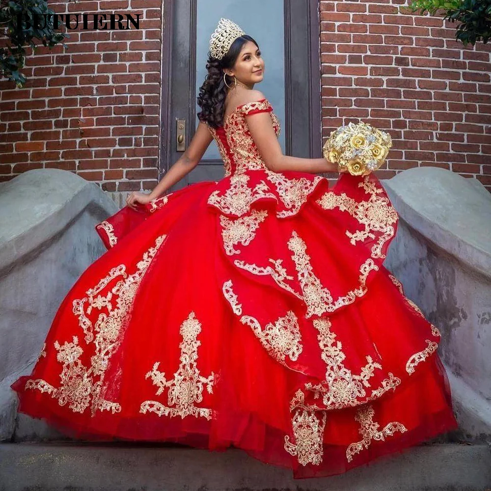 vestido rojo y dorado Compra vestido quinceañera rojo y dorado con envío gratis en AliExpress version