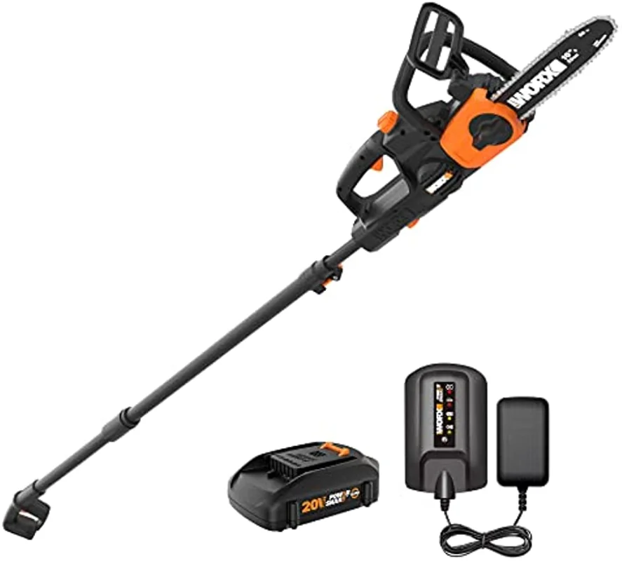 

Worx WG323 20V Power Share 10" Cordless Pole/Chain Saw with Auto-Tension (Battery & Charger Included)