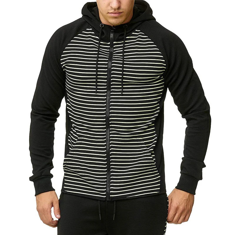 

Plus Size Striped Mens Sweatshirts Autumn Spring Hoodies Streetwear Harajuku Moleton Hoodie Sweatshirt Men Roupas Man Clothing