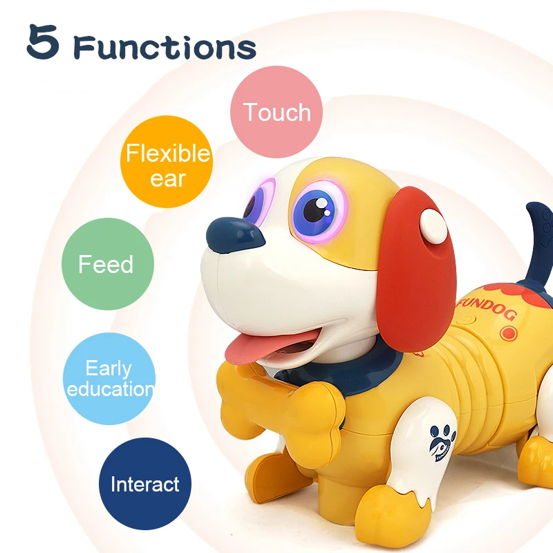 Intelligent Dog Pet Robot Children Learning Toy Electrical Walking Barking Robot Dog Pet Toy Touch Interactive Music Dance