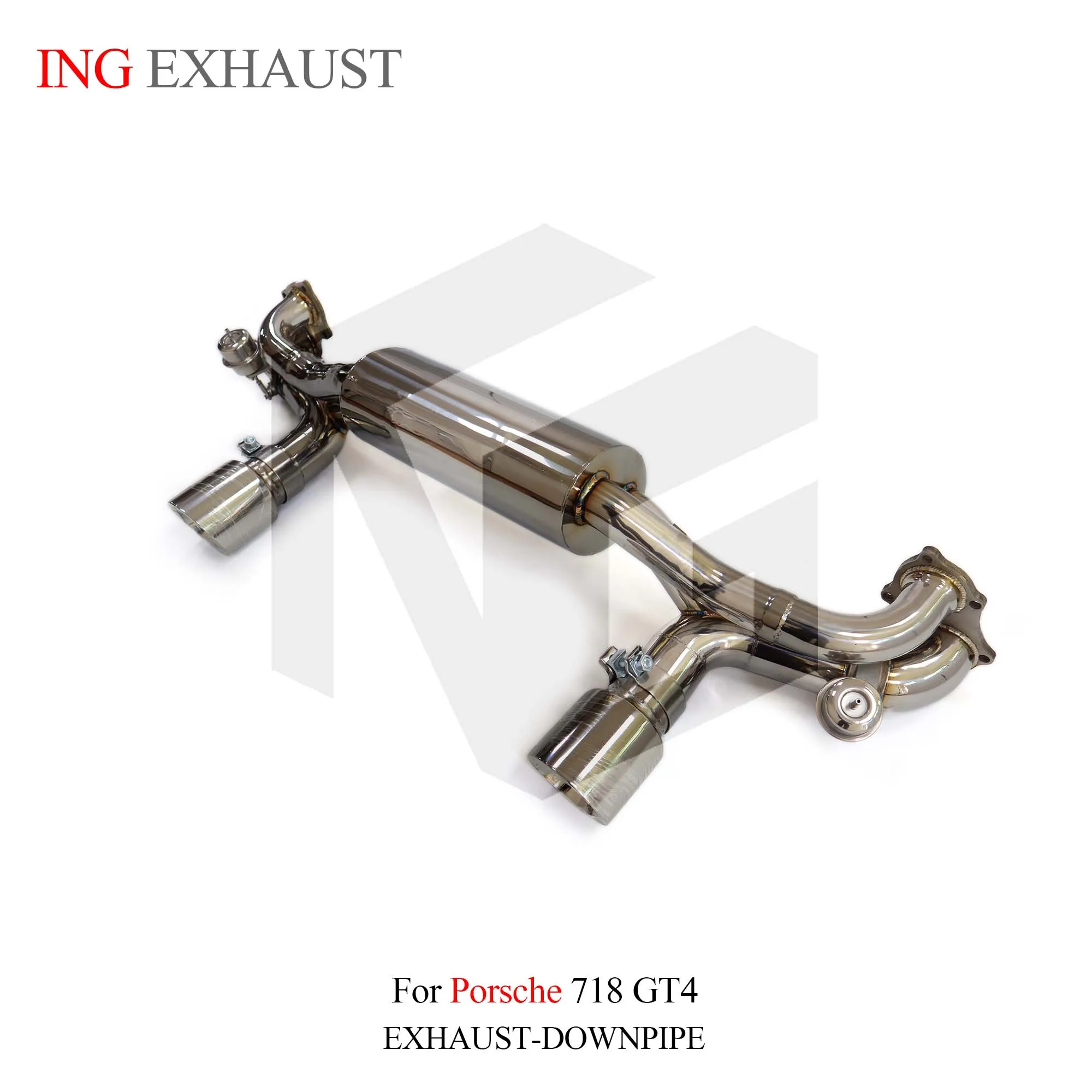 Выпускной клапан ING New Style SS304 Catback для Porsche 718 GT4 GTS 4.0L Spyder Race автоматический
