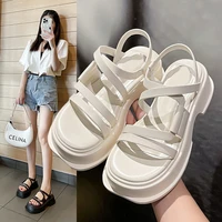 thick soled roman shoes sandals womens 2022 summer new open toe heightened casual fashion beach platform shoes