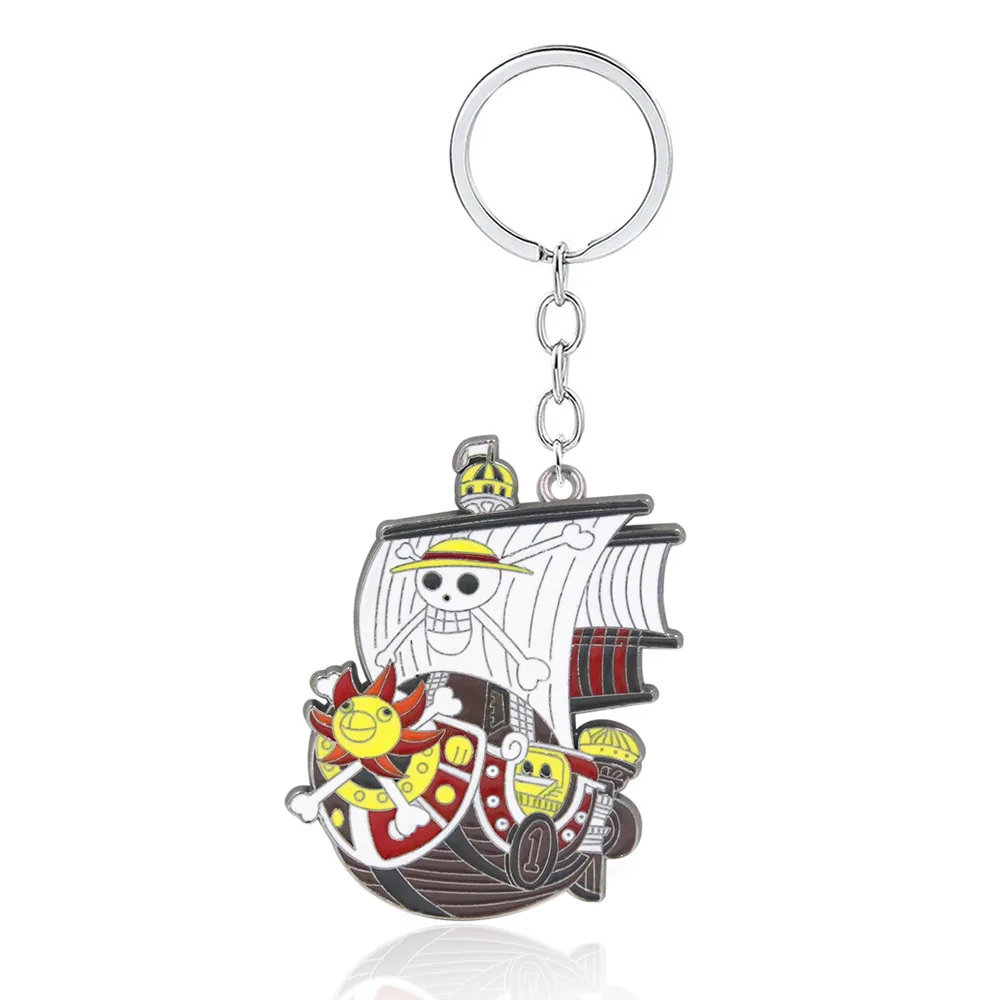 Брелок с героями мультфильмов аниме One Piece фигурка тысячи Sunny Going Merry люффи брошь