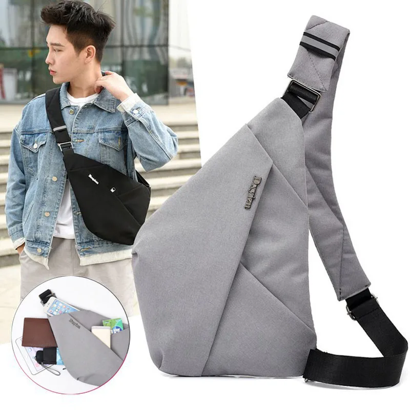 

Fashion Male Chest Bag Waterproof Casual Chest Pack Male Business Sling Bags Anti Theft Travel Chest Pack Male