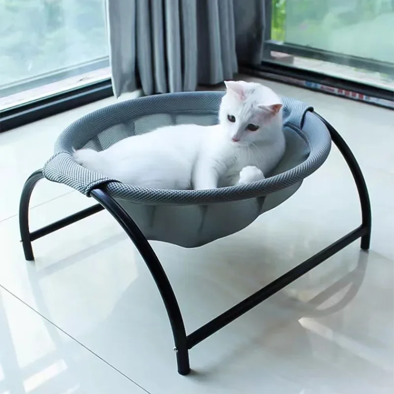 

Универсальная кровать для домашних животных, подстилка для кошек, дышащая, прочная, с деревянной рамой, для маленьких собак