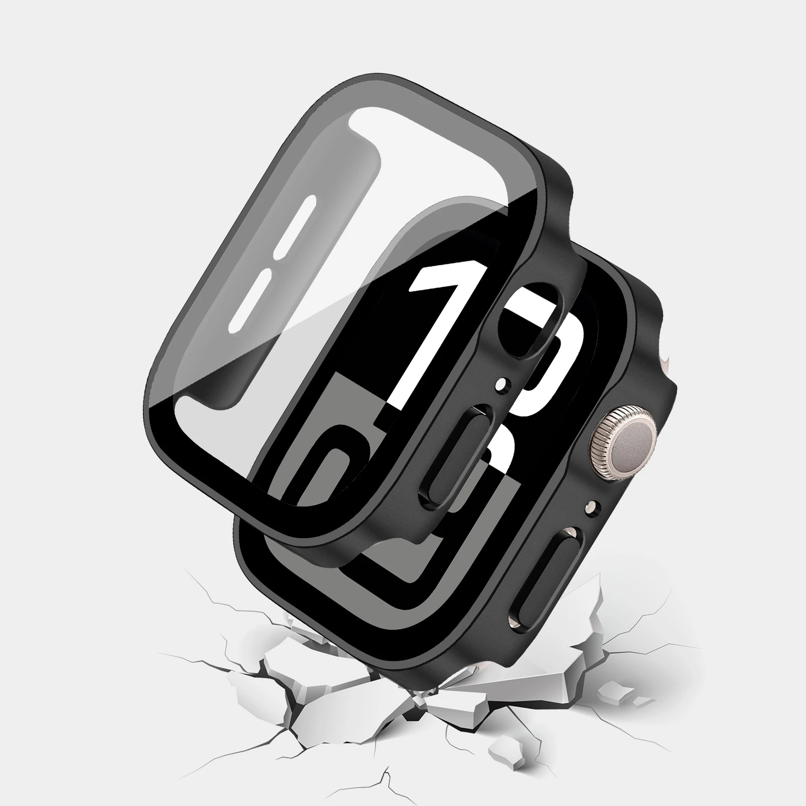 Стекло + чехол для Apple Watch 10 46 мм 42 аксессуары водонепроницаемая защитная крышка с