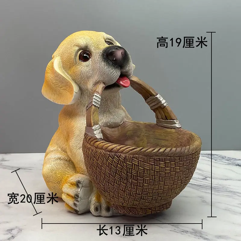 

Creative Puppy Doorstep Key Storage Accessories Shoe Cabinet Porch TV Wine Cabinet Decoration Living Room Storage Ornament ZD144