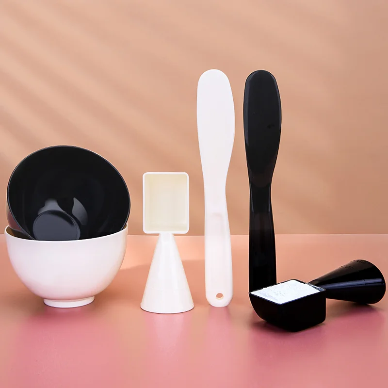 

3Pcs DIY Facial Mask Bowl Brush Spoon Beauty Tool Beauty Facial Mask Applicator Brush Face Mask Tool