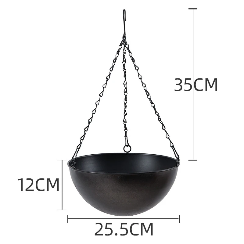 

Подвесной металлический горшок для цветов