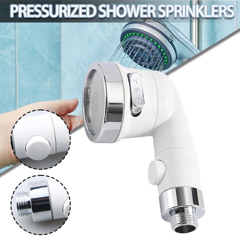 

Shampoo Bed Pressurized Water Stop Shower Head Hair Salon Barber Shop Faucet Three Mode Nozzle For Bathroom Accessories