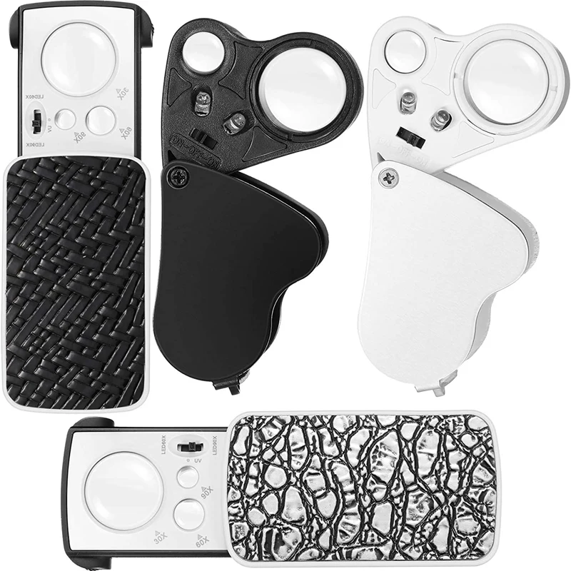 

Лупа для ювелирных изделий с подсветкой, 30x60x90 шт.