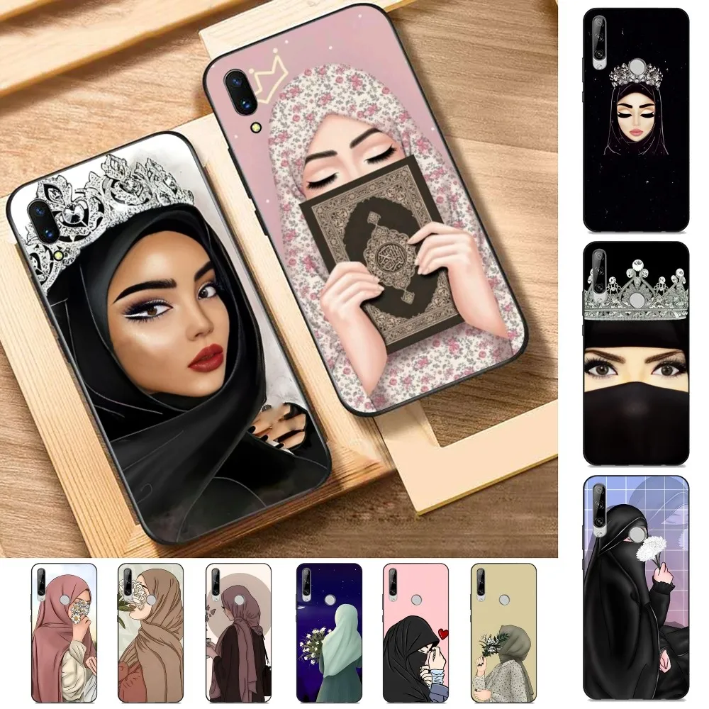 

Muslim Arabic Hijab Girl Phone Case For Huawei Y9 6 7 5 Prime Enjoy 7s 7 8 plus 7a 9e 9plus 8E Lite Psmart Shell
