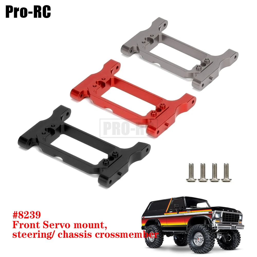 

1Pcs Alu Alloy Front Steering Servo Mount #8239 for RC Car 1/10 Traxxas TRX-4 1979 Chevrolet Ford Bronco Sport Upgrade Parts