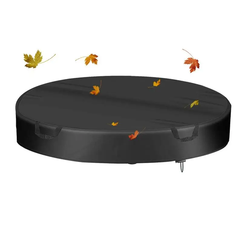 

Round Swimming Pool Solar Cover Dust/Rainproof Pool Cover With Drawstring Design 210D Oxford Cloth Rainproof Pool Cover For