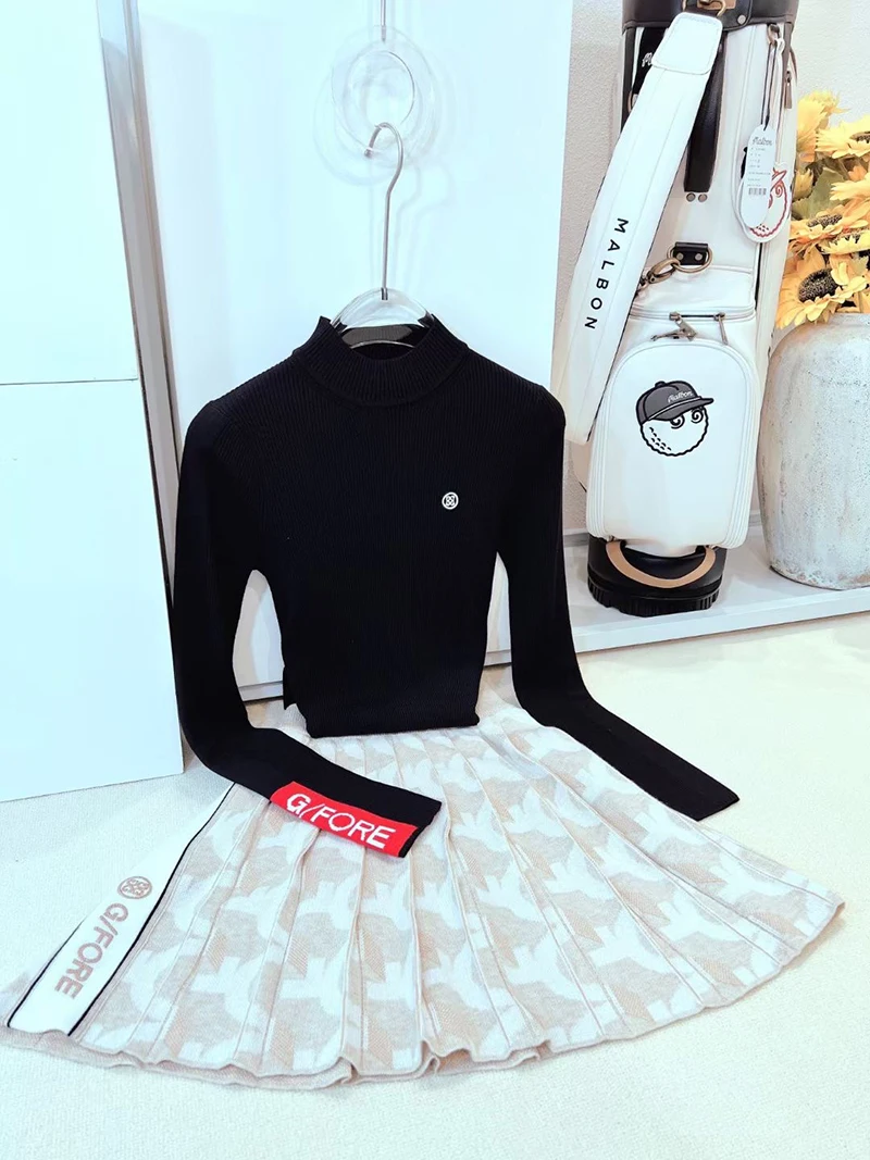 Golf  knit women woollen high neck warm long sleeve knit  autumn winter  sweater underwear G0103