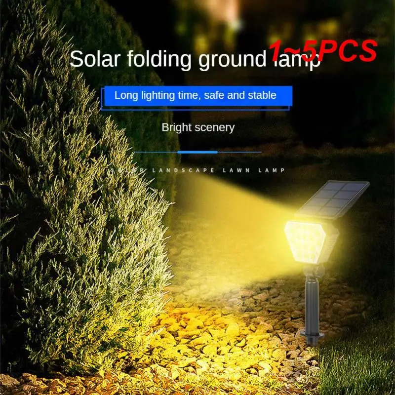 

1 ~ 5 шт. наземный прожектор для внутреннего дворика, сплошной, складной, длинный, водонепроницаемый, садовый декор, яркий светодиодный светильник