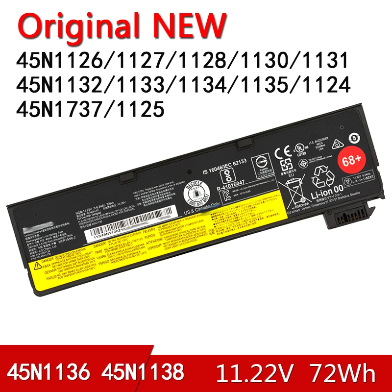 

Новый оригинальный аккумулятор для Lenovo ThinkPad X240 T440s T440 X250 T450S X260 S440 S540 T450 T460 T550 X240S X270 K2450 L450 L460
