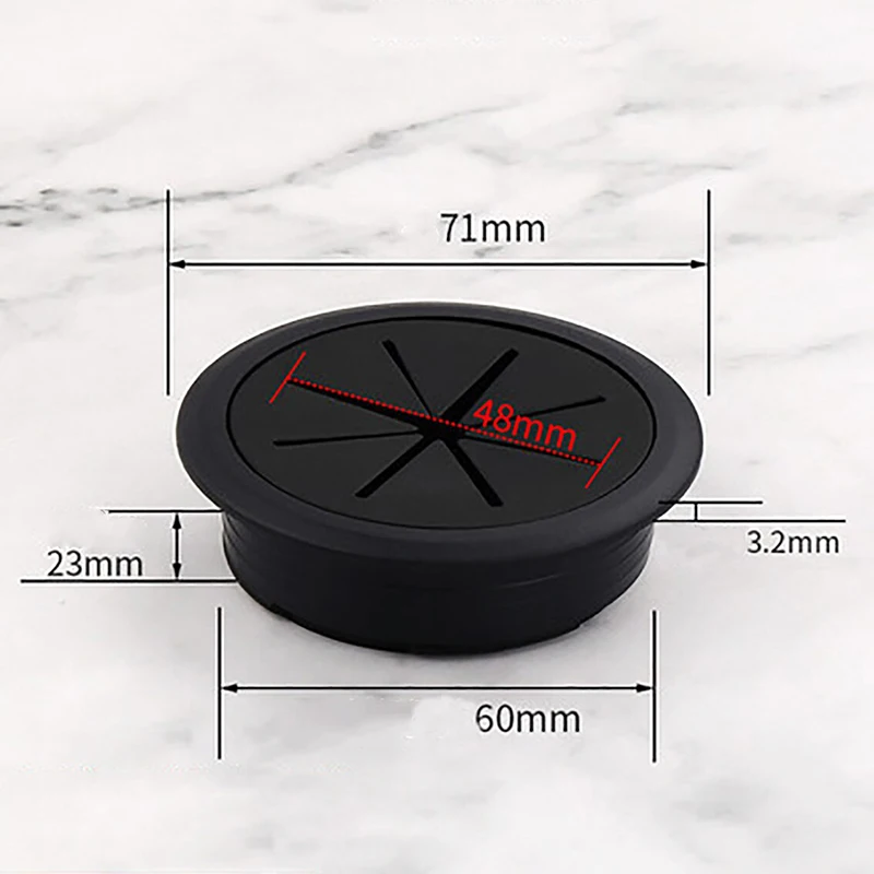 

Все цвета 50 мм / 53 мм / 60 мм Настольный стол ABS и резиновые колпачки для отверстий для кабеля ПК Компьютерный стол Круглая проволока Аккуратная втулка