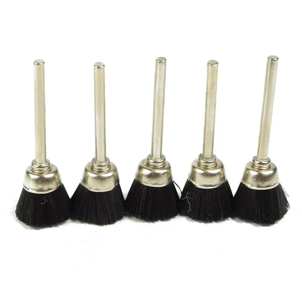 

10Pcs Wheel Brushes Rust Remover Brush Polishing Brushes Bristles 3mm Shank Spare Tools For Metal Surface Polishing