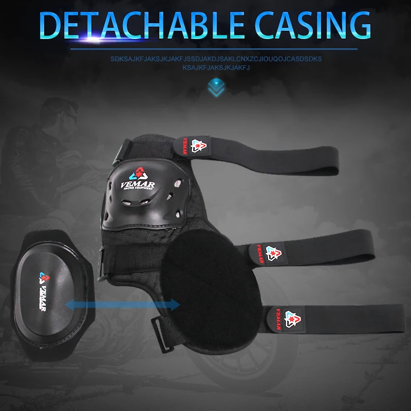 Мотоциклетные наколенники VEMAR утолщенные дышащие с защитой от падения