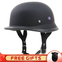 dot approved german wwii vintage motorcycle half face helmet chopper high quality electric scooter motorbike jet casque moto