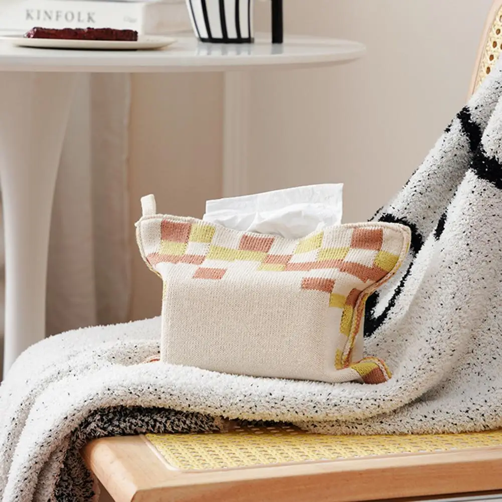 

Модная коробка для салфеток, шнурок, дизайнерский компактный контейнер для салфеток, портативный многоразовый контейнер для салфеток