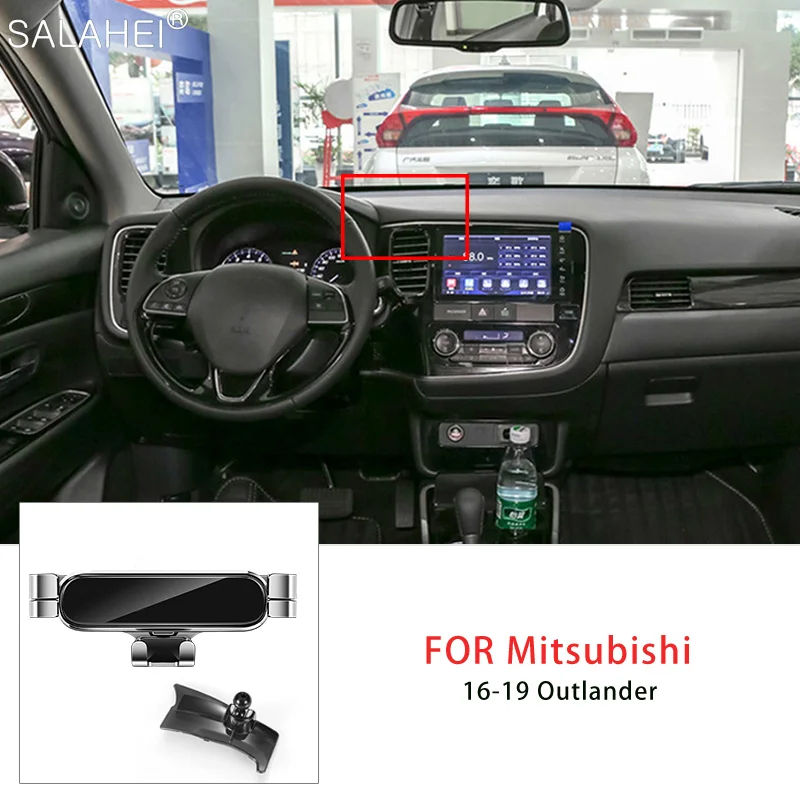 

Gravity Car Mobile Phone Holder For Mitsubishi Outlander MK3 2016-2020 Air Outlet Mount Stand GPS Bracket For iPhone Accessories