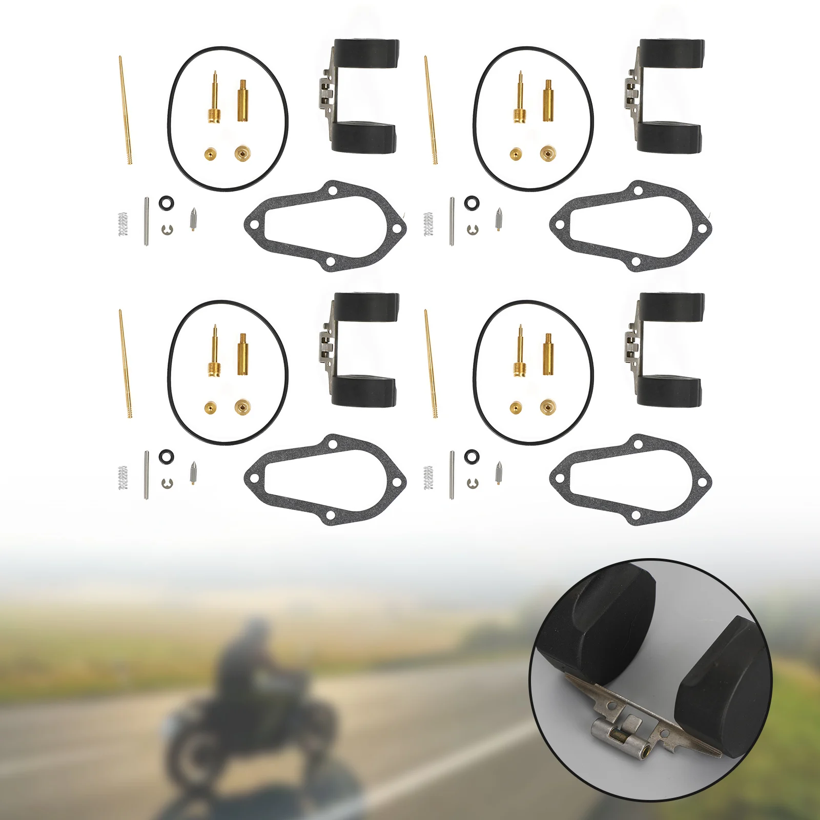 

Areyourshop4X Carburetor Carb Repair Kit fit for Honda XL250 Motosport 250 1972-1975 Motor Parts