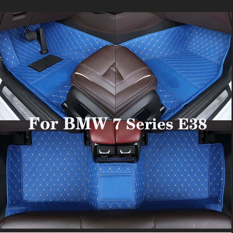 

Кожаный Автомобильный напольный коврик Full Surround под заказ для BMW 7 серии E38 1999-2003 (модельный год), автозапчасти для интерьера автомобиля