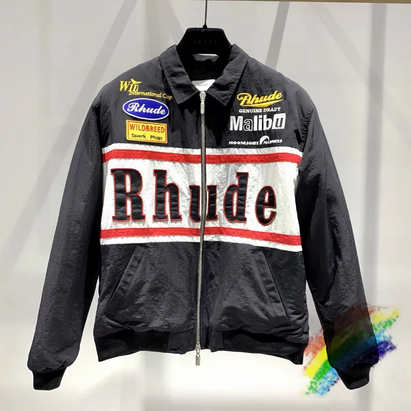 Men Women 1:1 Best Quality Rhude Windbreaker Coats