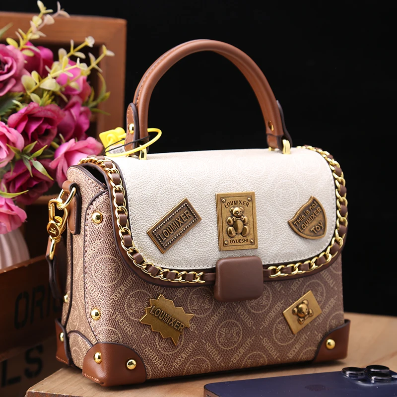 

100% Genuine Leather 2023 New Fashion Badge Bump Color Single Shoulder Crossbody Bag Purse and Handbags Luxury Designer Sac Gg