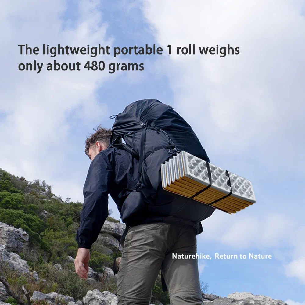 Фото Naturehike Troues R 3,0 легкий портативный складной квадратный коврик для яичного гнезда, уличный утолщенный коврик 2,5 см для кемпинга, рыбалки, пикника №3