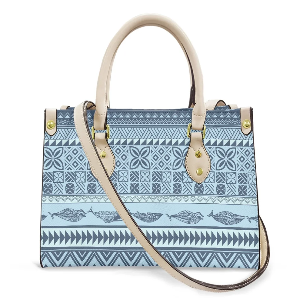 

Сумка-тоут с гарантированным качеством обслуживания, полинезийская Самоанская Этническая татуировка, искусственная кожа, роскошные женск...